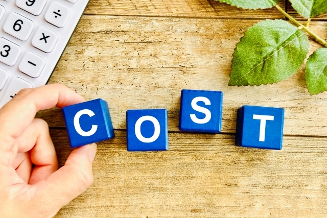 コストと書かれたブロック