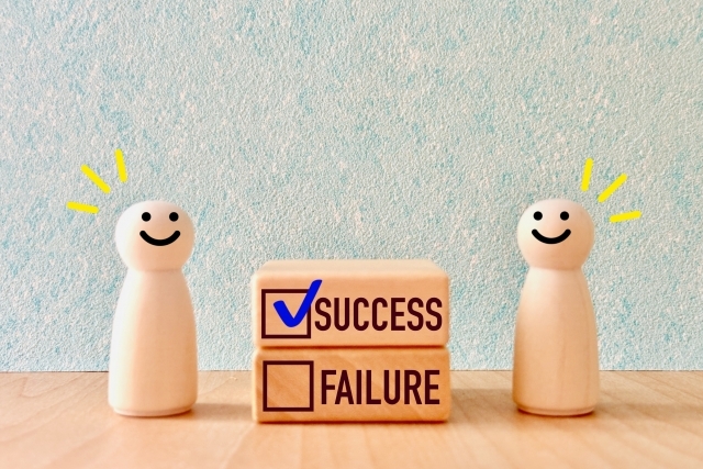 成功を表した模型