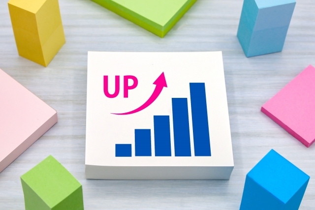 成長を示すグラフ