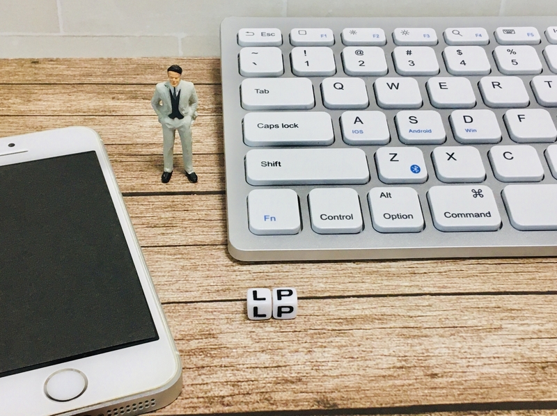 キーボードにLPの文字