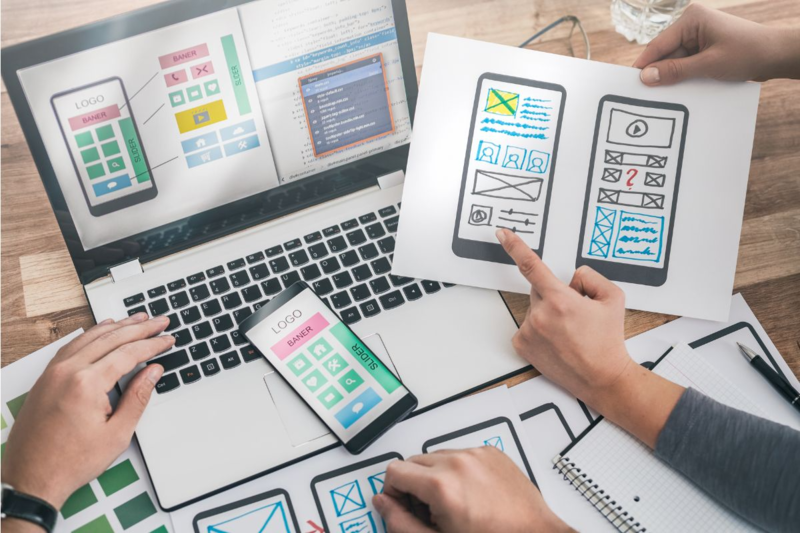 Webページ作成の様子